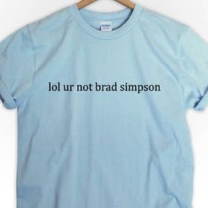 lol ur not brad simpson tshirt top shirt tee bradley the vamps band new hope clu